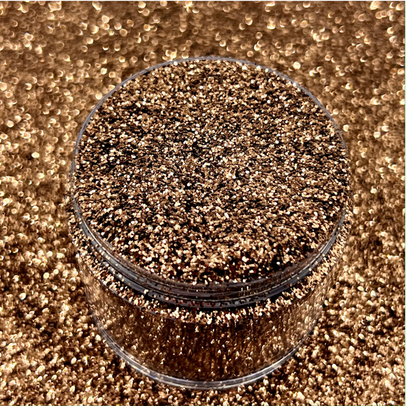 Coffee Black Brown Metallic Ultra Fine Glitter Shaker